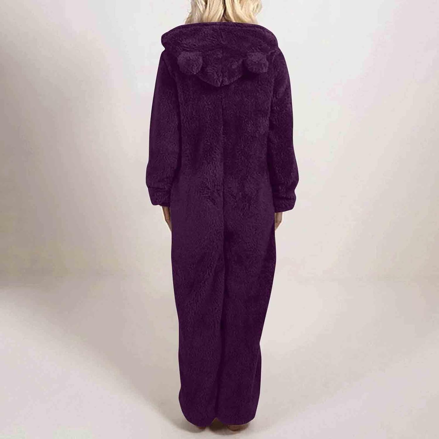 Sherpa Fuzzy Onesie met Capuchon - CozyCat