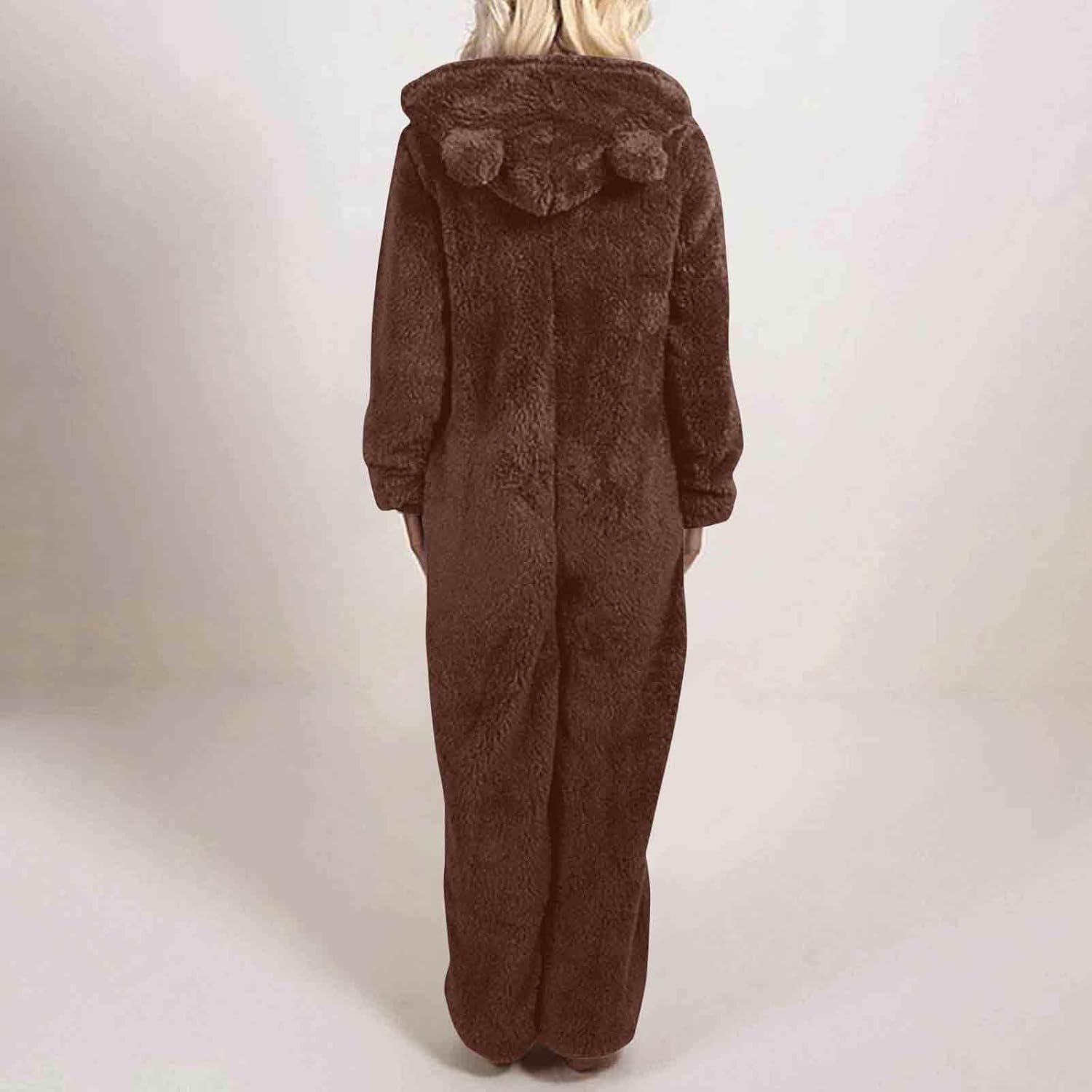 Sherpa Fuzzy Onesie met Capuchon - CozyCat