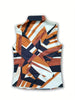 Trendy damesblouse met abstract patroon en knoopsluiting - Marlene