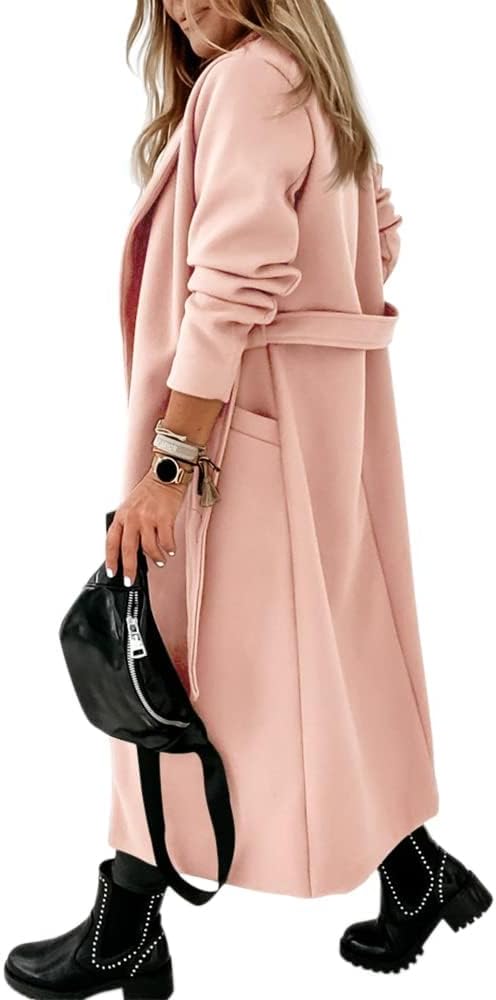 Dames Klassieke Jas met Reverskraag en Open Voorkant – Paulina