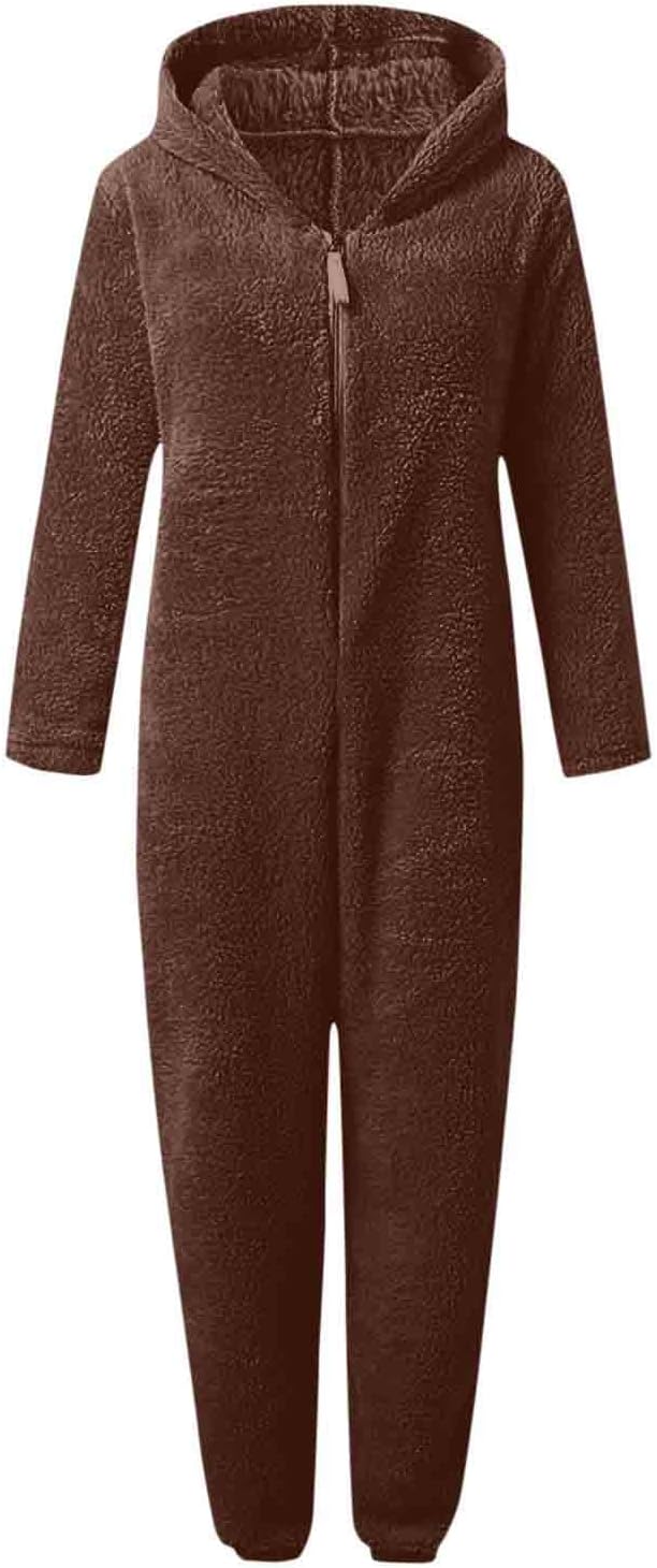 Sherpa Fuzzy Onesie met Capuchon - CozyCat