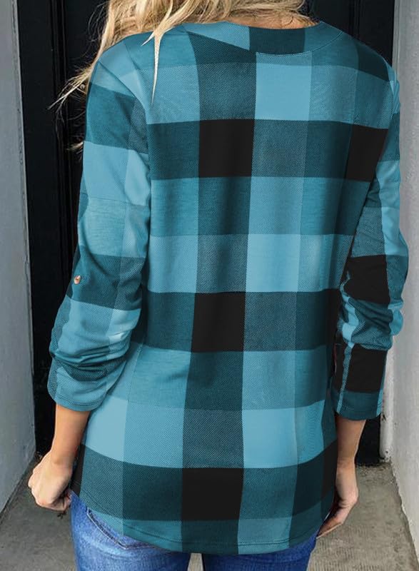 Stijlvolle Casual Geruite Damesblouse - Lara