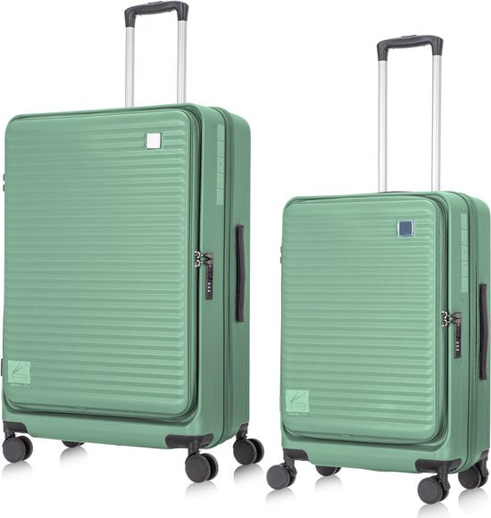 2-delige Harde Trolleyset met Laptopvak - Berlijn