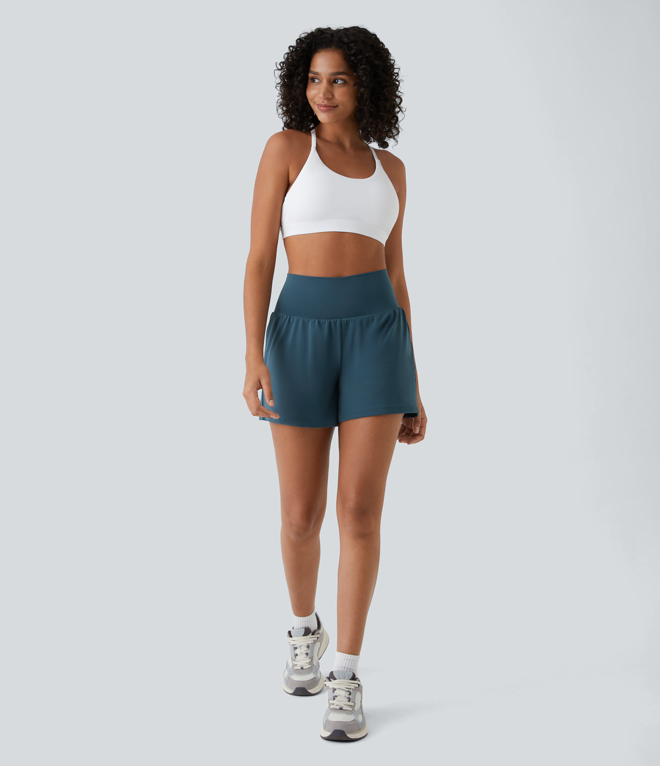 Ademende & Sneldrogende High-Waist Dames Fitnessshorts – Mirabella