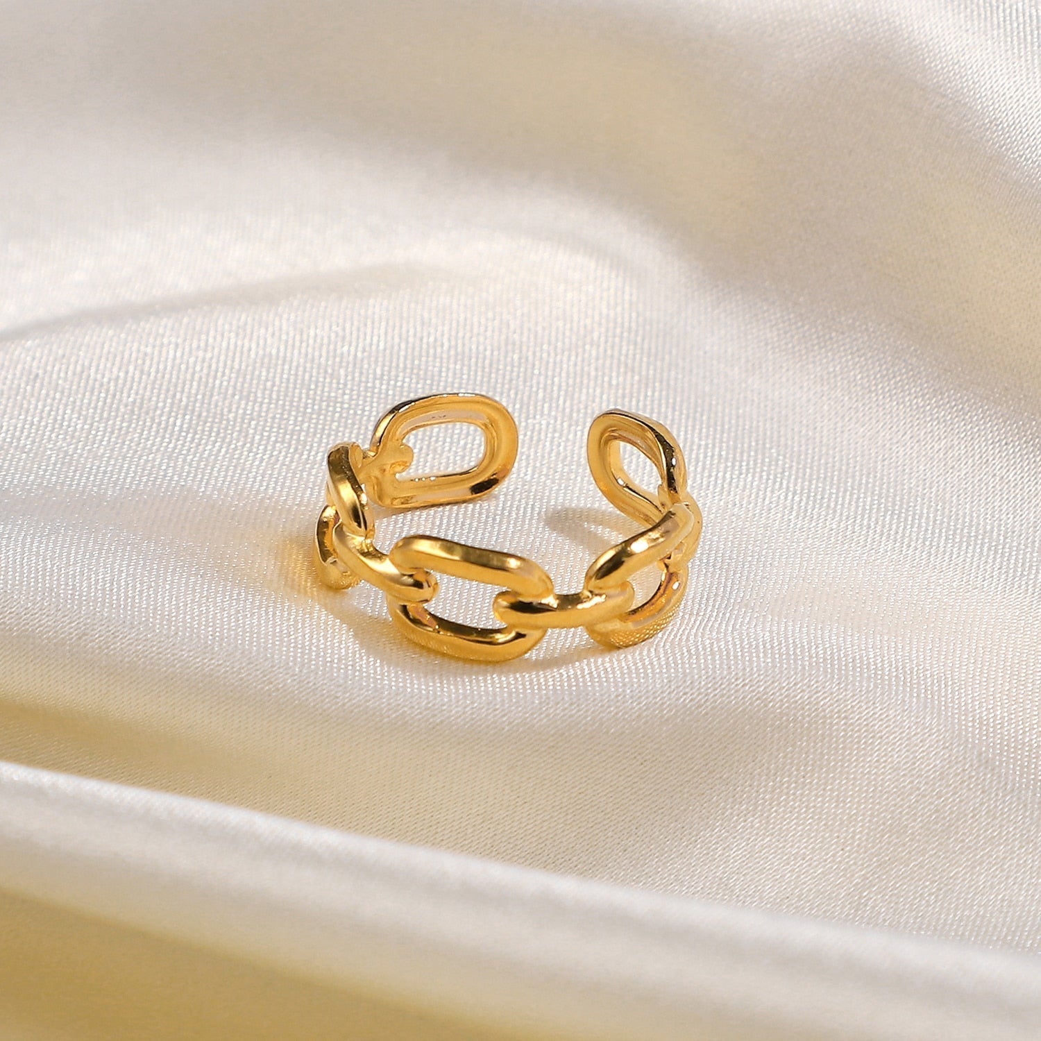 Gedraaide Schakel Open Ring - Nexa