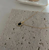 Zwarte Onyx en Parel Stapelketting - Aria