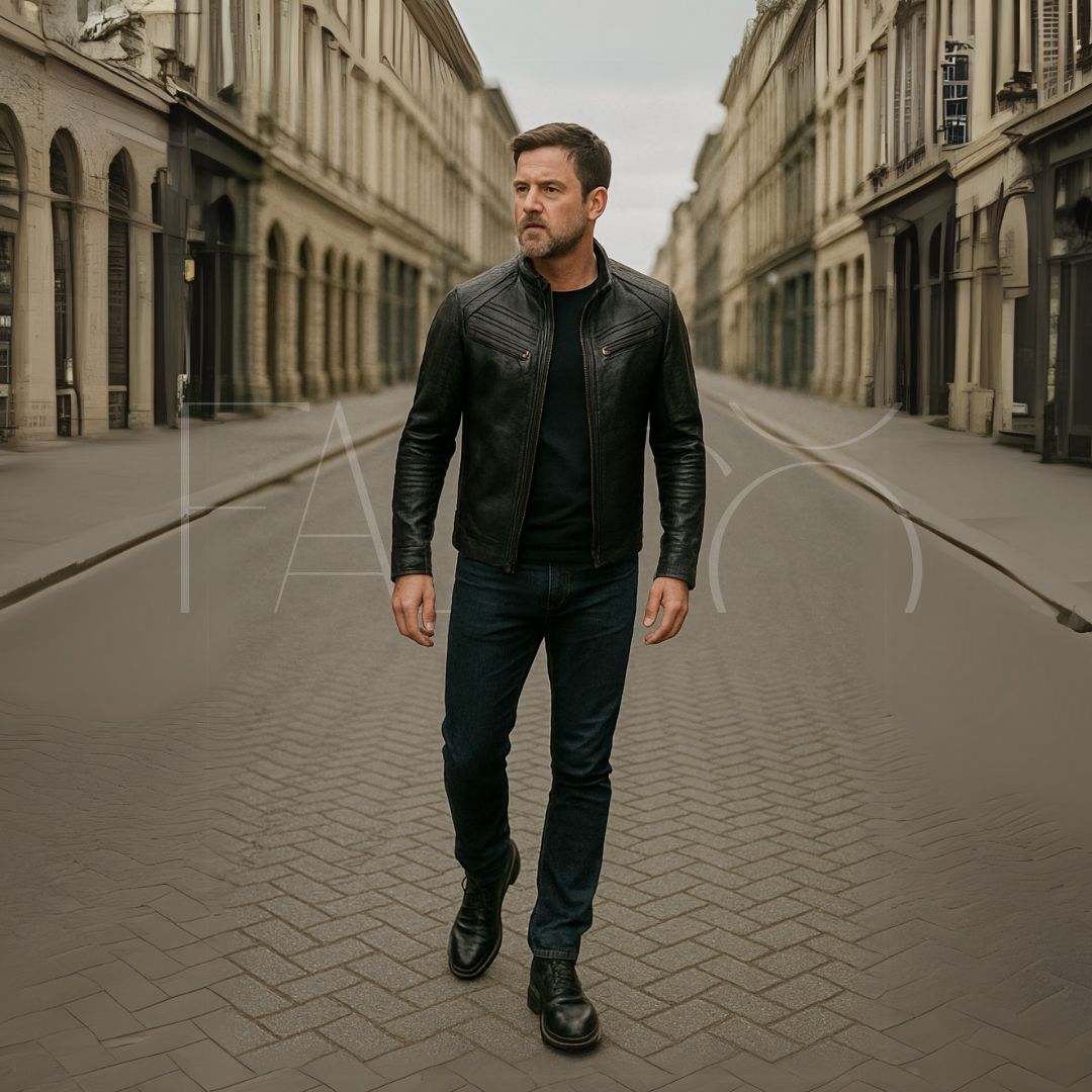 Leren Herenjack met Afneembare Capuchon - Marcellus