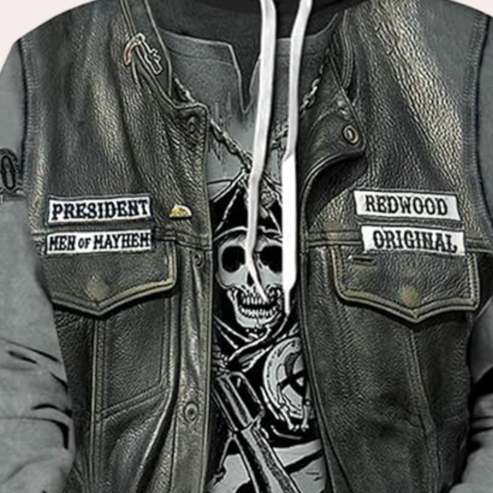 Casual Hoodie met Unieke Print voor Heren - Mason