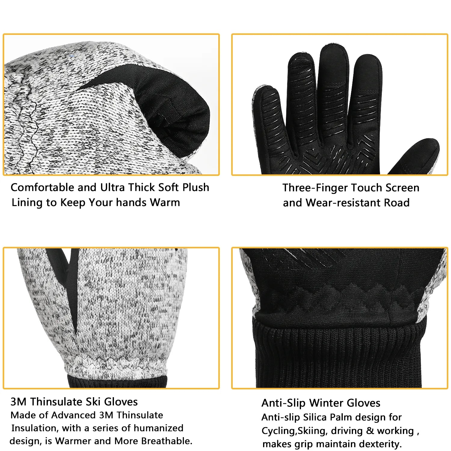 Smart Handschoenen | Ademende touchscreen fietshandschoenen