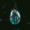 Mystieke Labradoriet Drakenhart Ketting - Aris