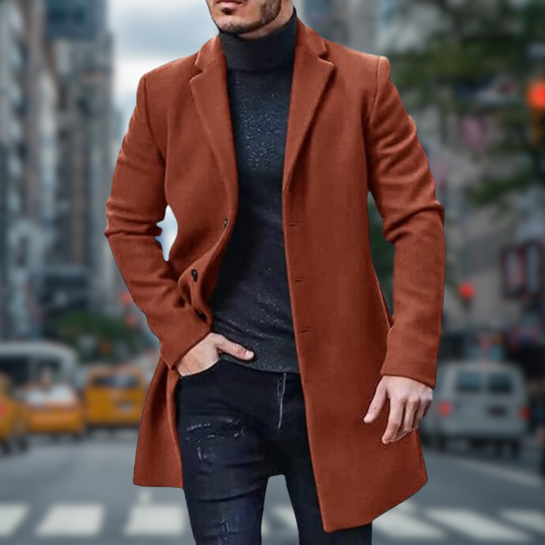 Luca Belloni Klassieke lange trenchcoat | Stijlvol & Comfortabel