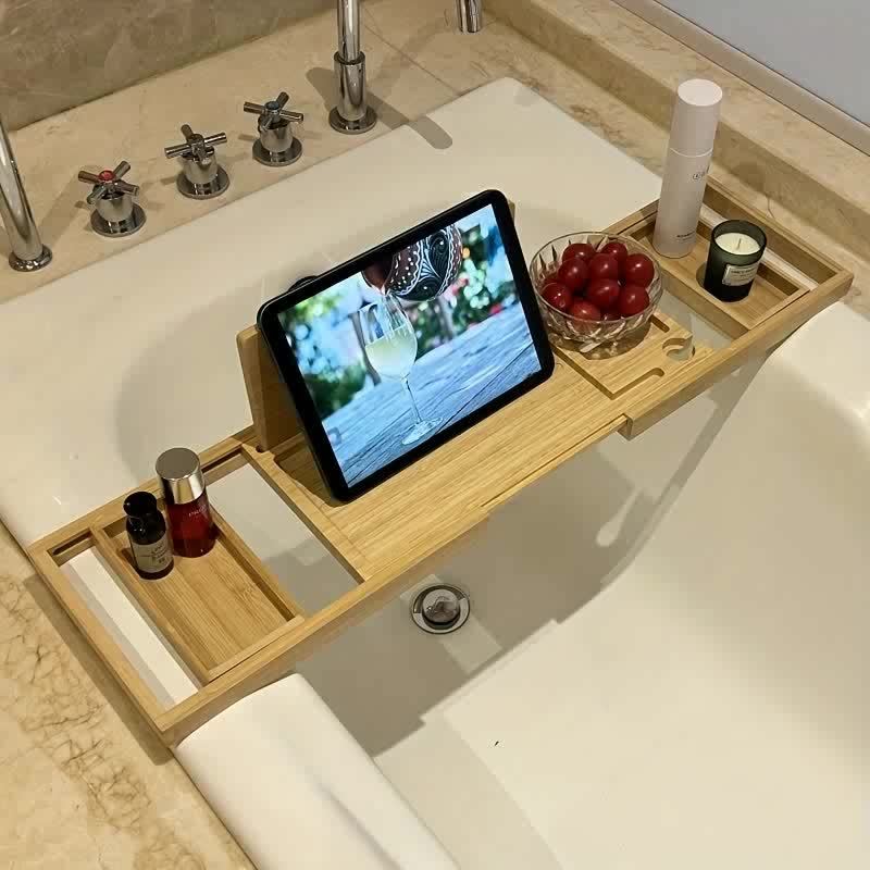 Luxe Bamboe Badkuip Tray - ZenBath