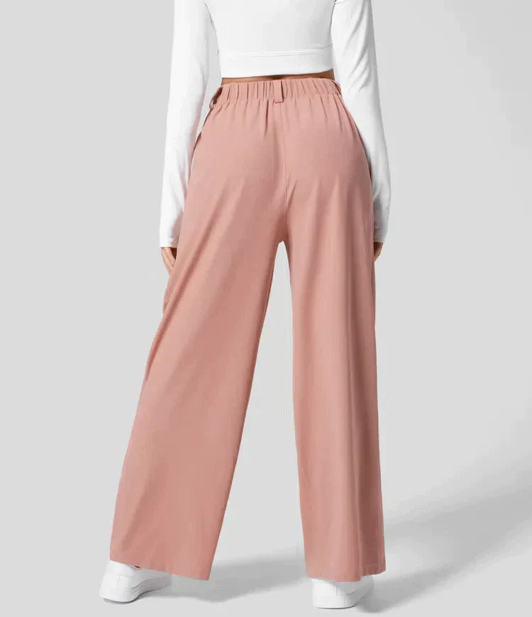 Comfy Dames Pantalon met Wijde Pijpen - Amara