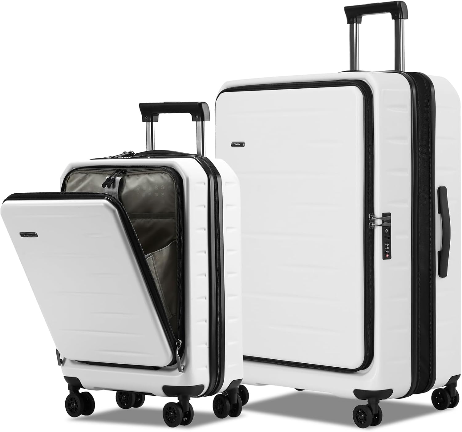 Uitbreidbare Kofferset met Voorklep & TSA-slot – Skyward