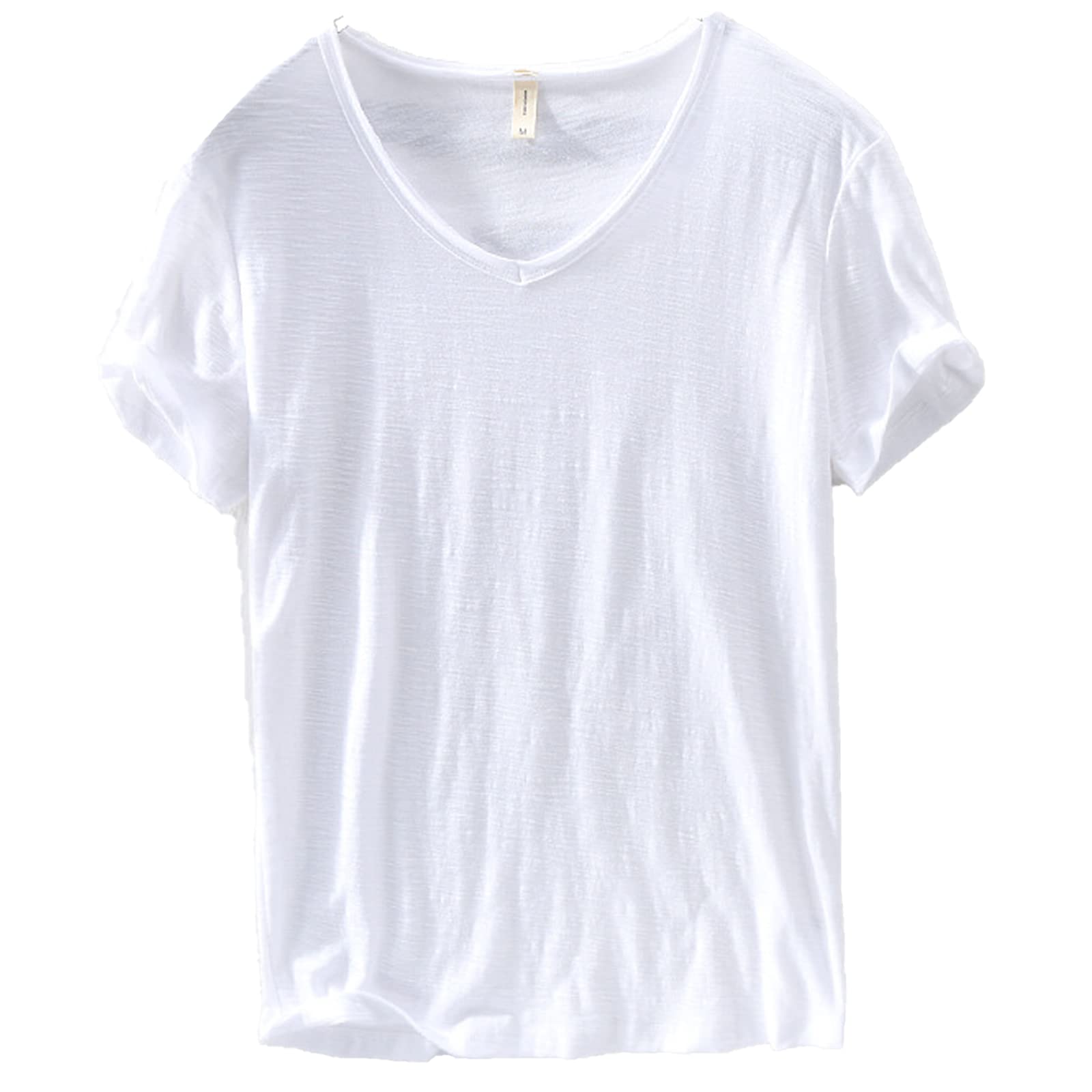 Heren V-hals Linnen Shirt - Luca