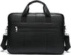 Premium Koeienleren 15” Business Actetas met Organizer Vakken