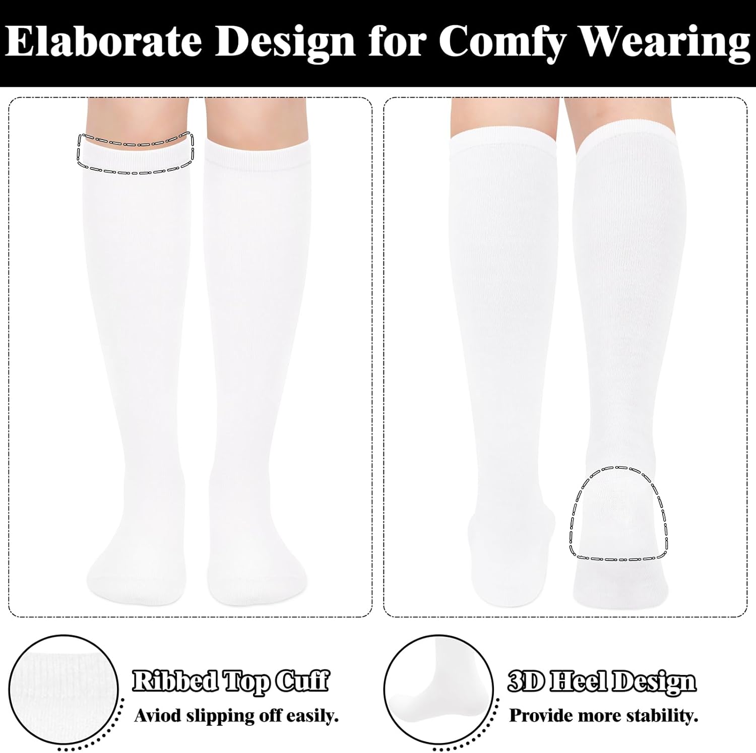 Knee High Sokken - Lila