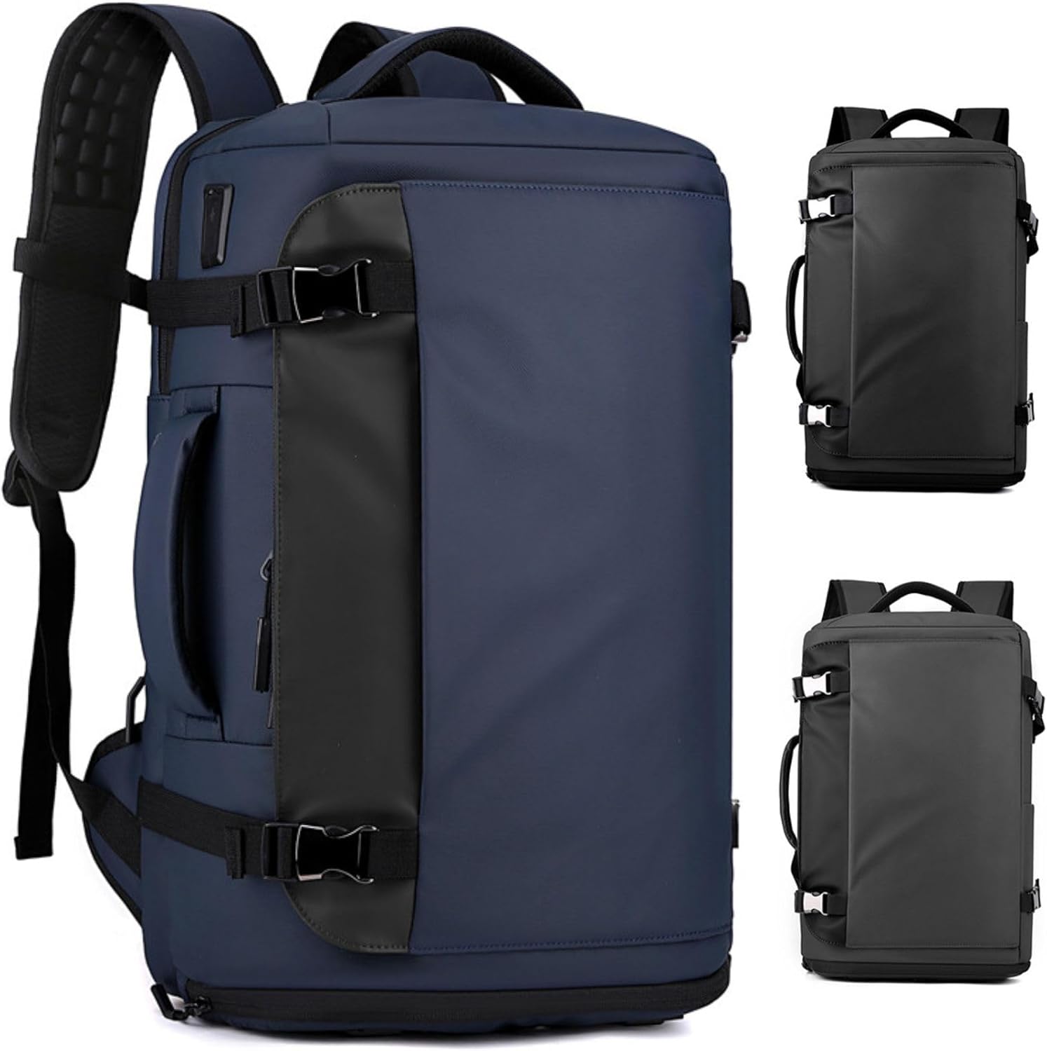 15” Waterdichte Laptop Rugzak met Zij-open Ontwerp & USB-C Poort – TrekPro Serie