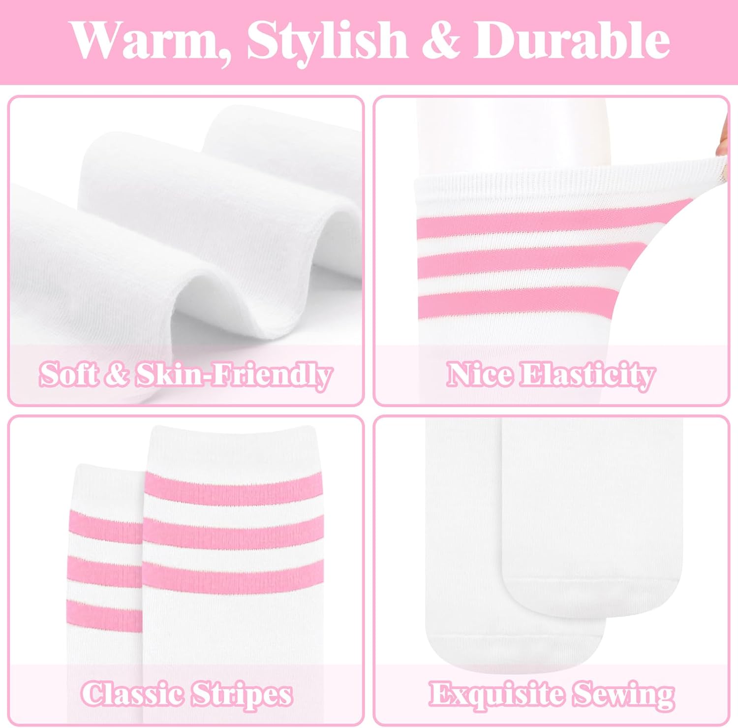 Knee High Sokken - Lila