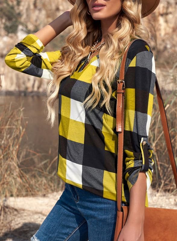 Stijlvolle Casual Geruite Damesblouse - Lara