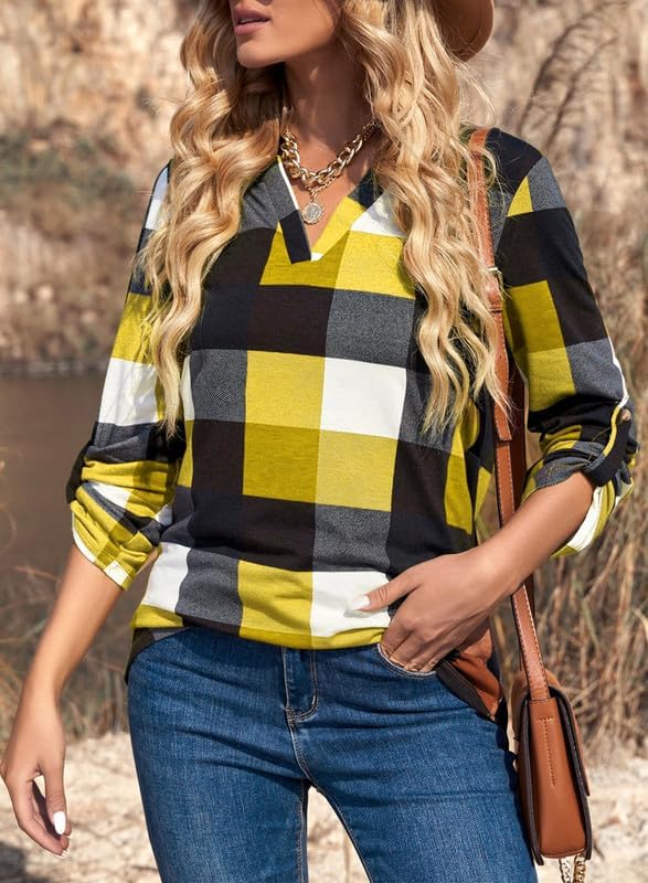 Stijlvolle Casual Geruite Damesblouse - Lara