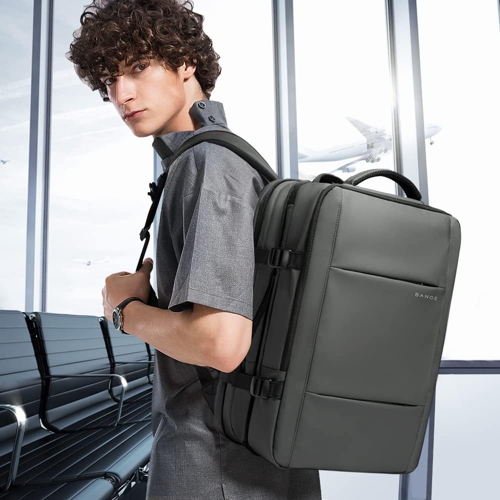 Uitbreidbare 26–45L Waterdichte Reisrugzak met Laptopvak & Zijhandvat