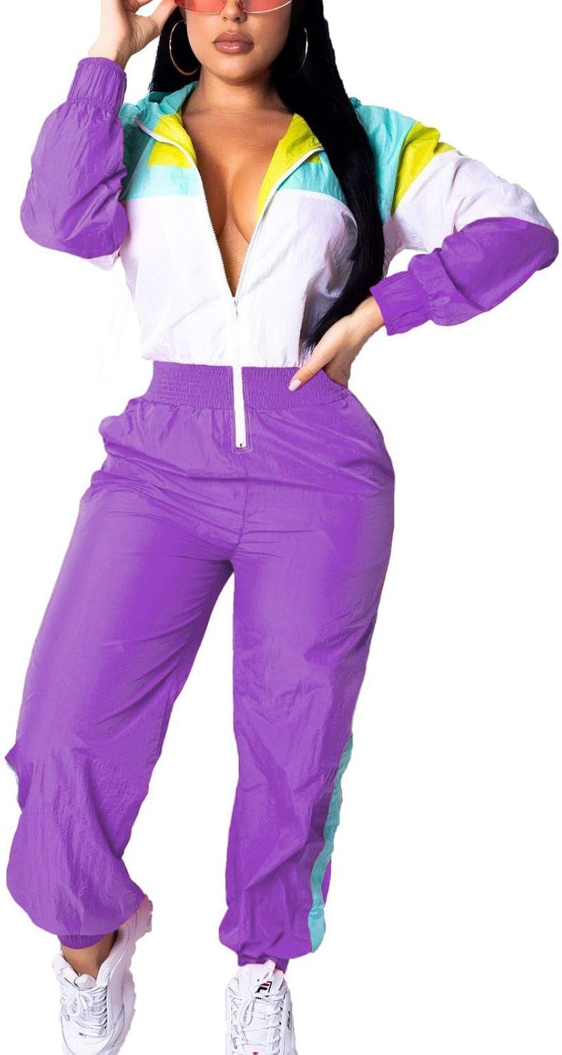 Retro Dames Windbreaker Jumpsuit - Elodie