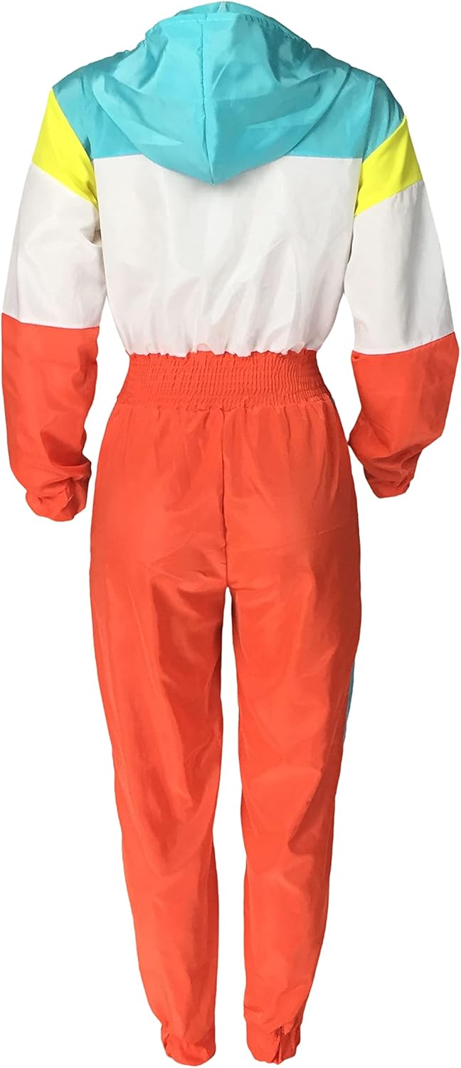 Retro Dames Windbreaker Jumpsuit - Elodie