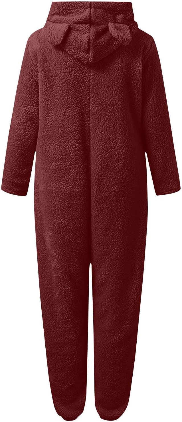 Sherpa Fuzzy Onesie met Capuchon - CozyCat