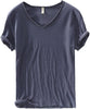 Heren V-hals Linnen Shirt - Luca