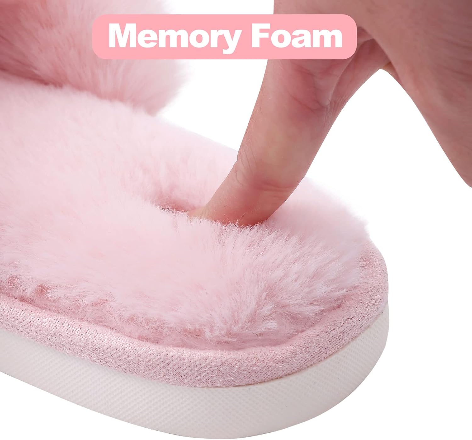 Fuzzy Slippers met Memory Foam - CloudStep