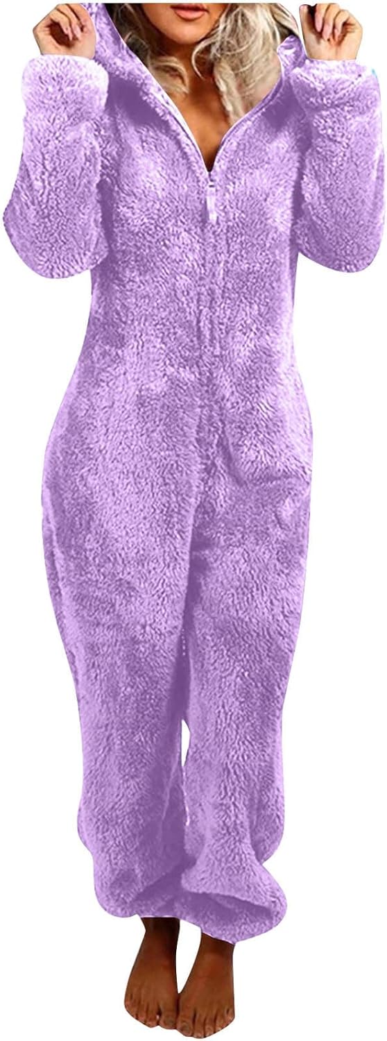Sherpa Fuzzy Onesie met Capuchon - CozyCat