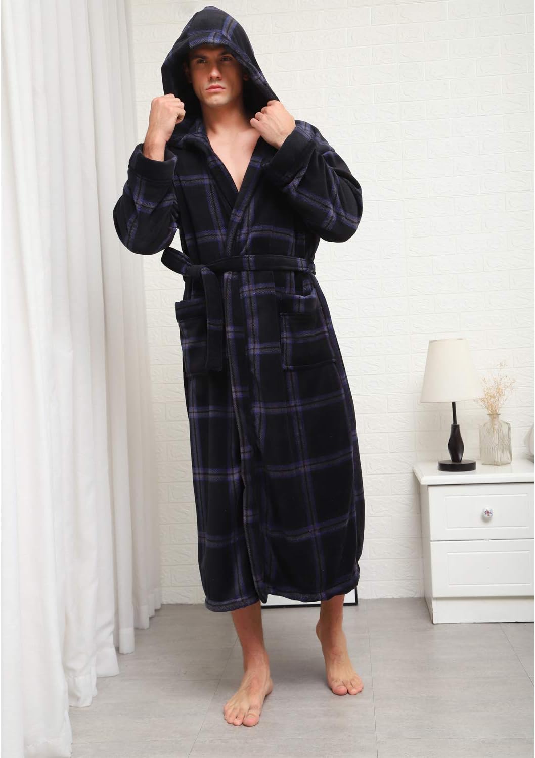 Luxe Heren Badjas met Capuchon - Lars