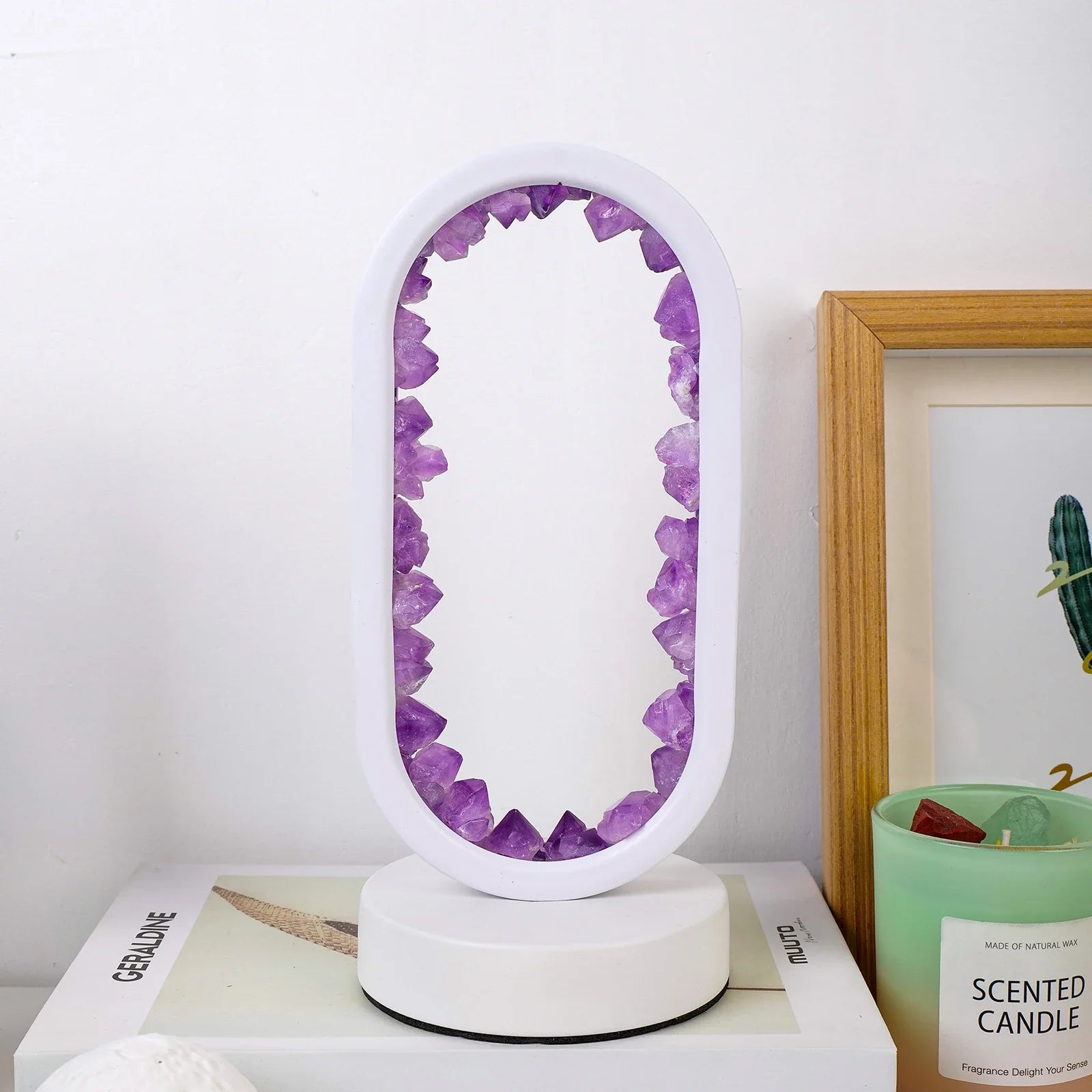 Handgemaakte Amethist Lamp - Serenith