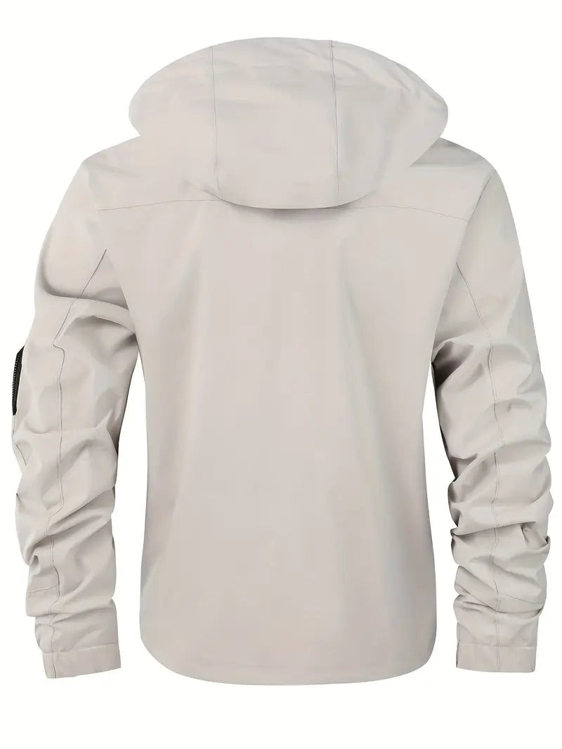 Lichte heren outdoorjas wind- & waterdicht met capuchon – Torben