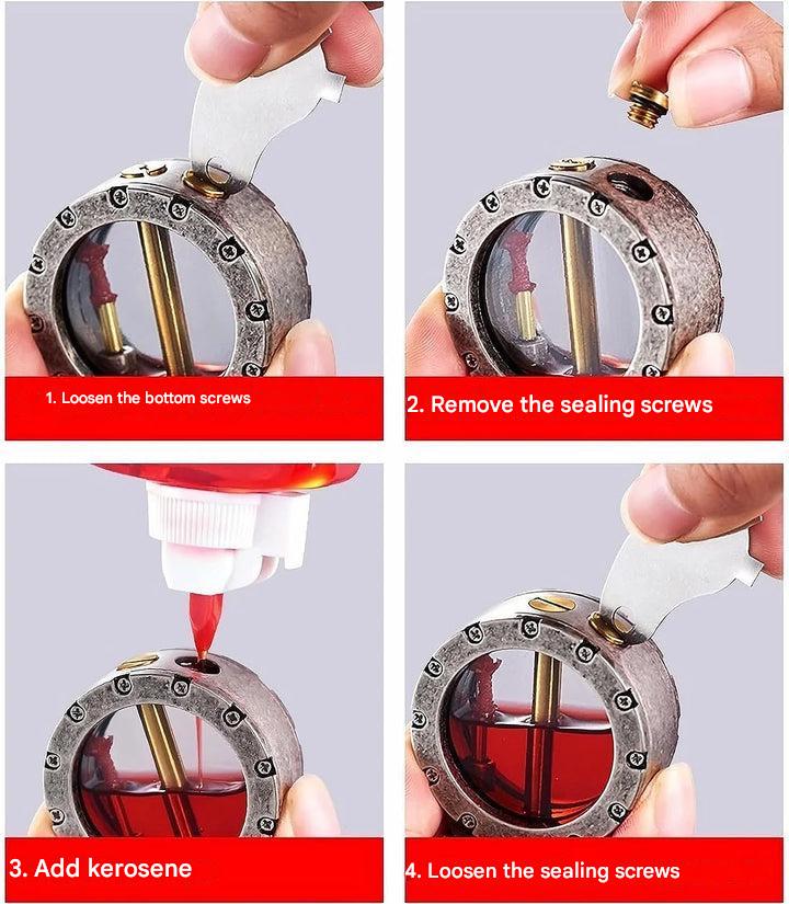 Antieke Transparante Aansteker – FlintAura