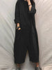 Oversized Katoen-Linnen Jumpsuit Met Lange Mouwen – Amara