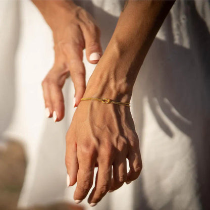 Minimalistische Knoop Armband – Elva