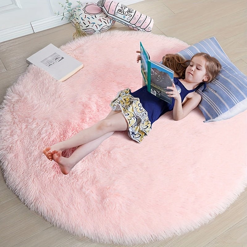 Rond Fluffy Vloerkleed - Clouda
