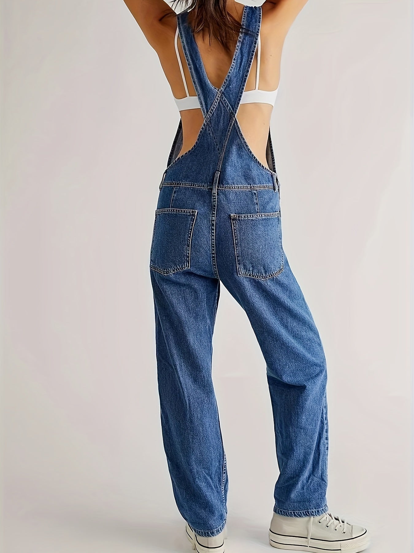 Stijlvolle dames denim jumpsuit voor elke dag - CityEase