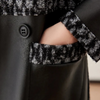 Warme Zwarte Damesjas met Luxe Afwerking - Renée