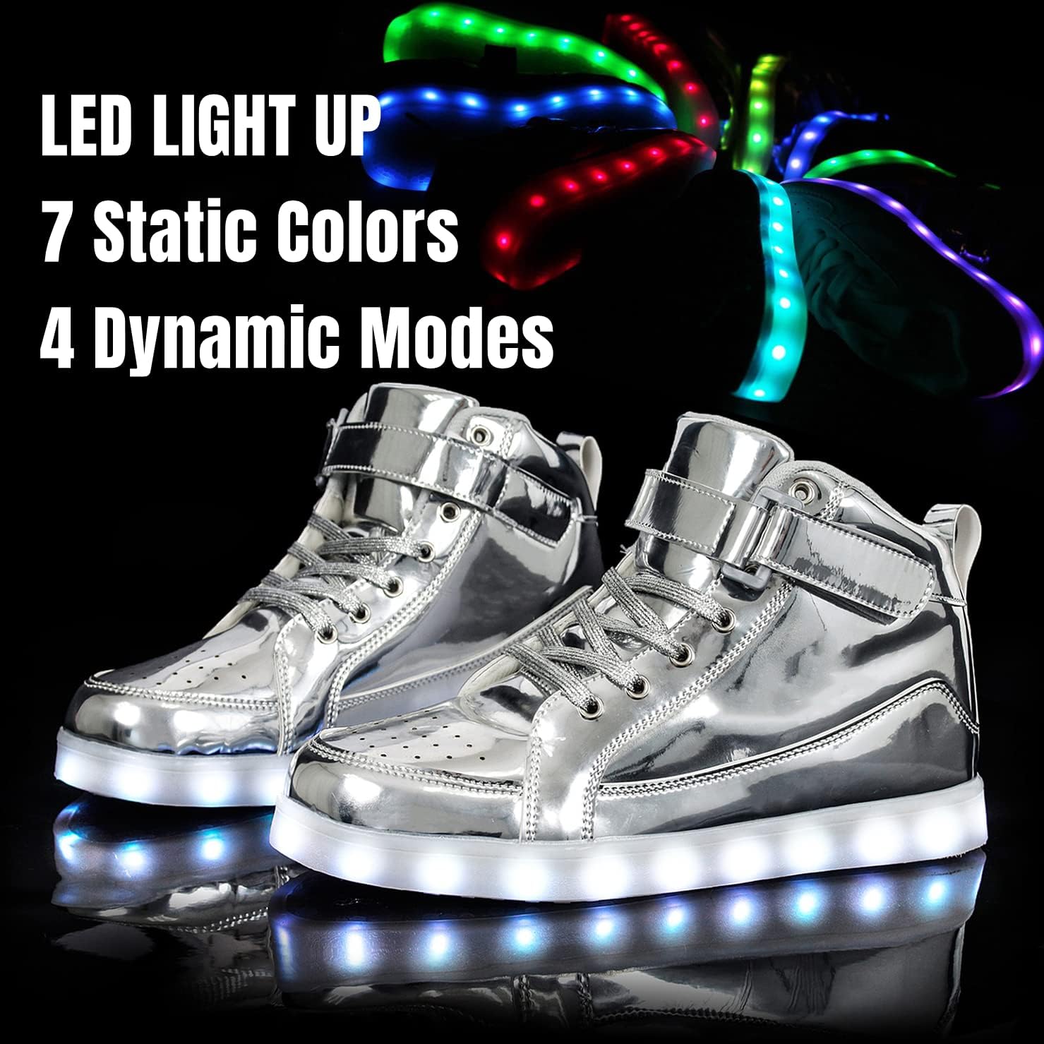 Trendy LED Sneakers met Oplaadbare Verlichting - LumaBoost