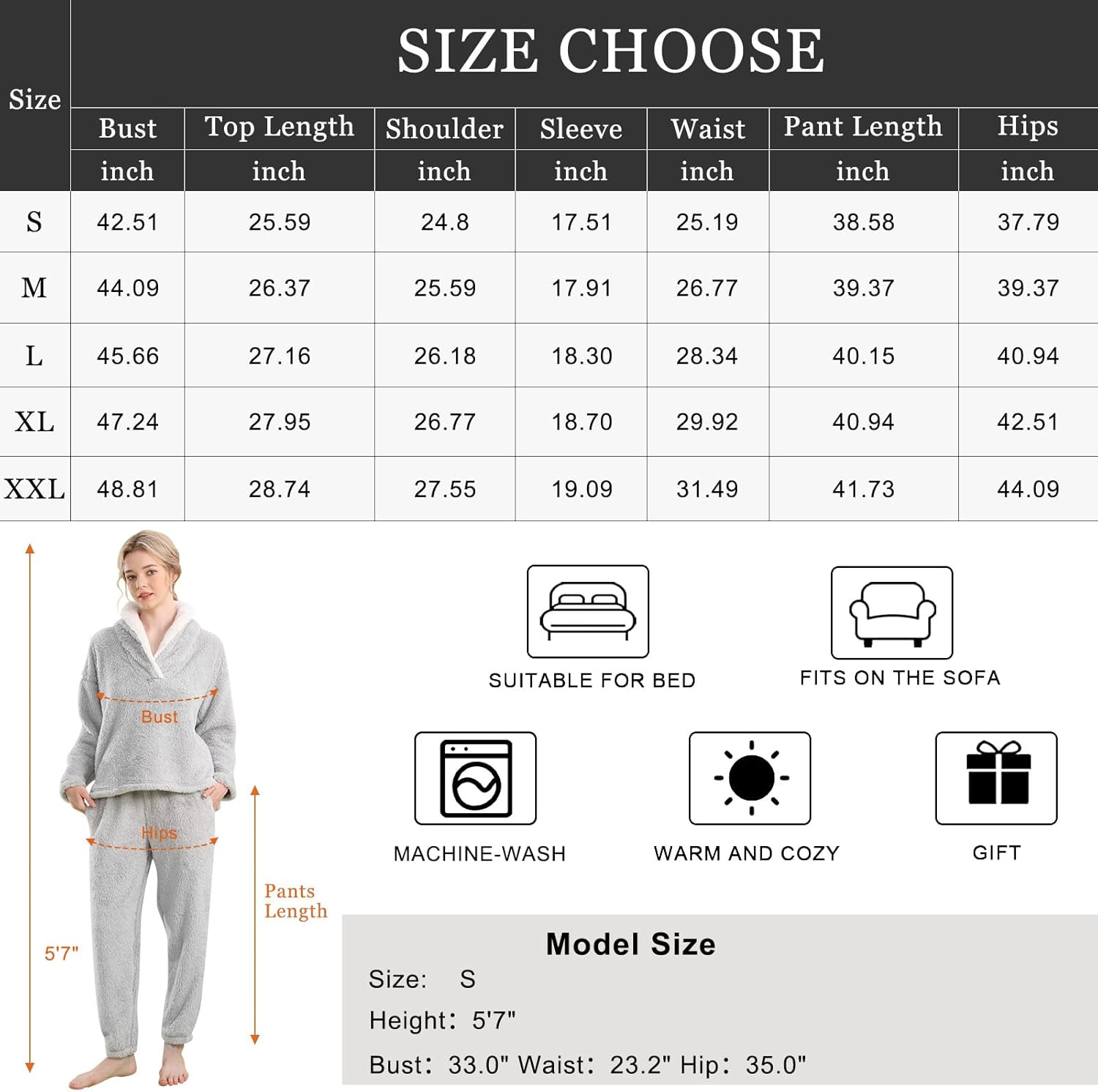 Fluffy Pyjama Set voor Dames - CozyPlush