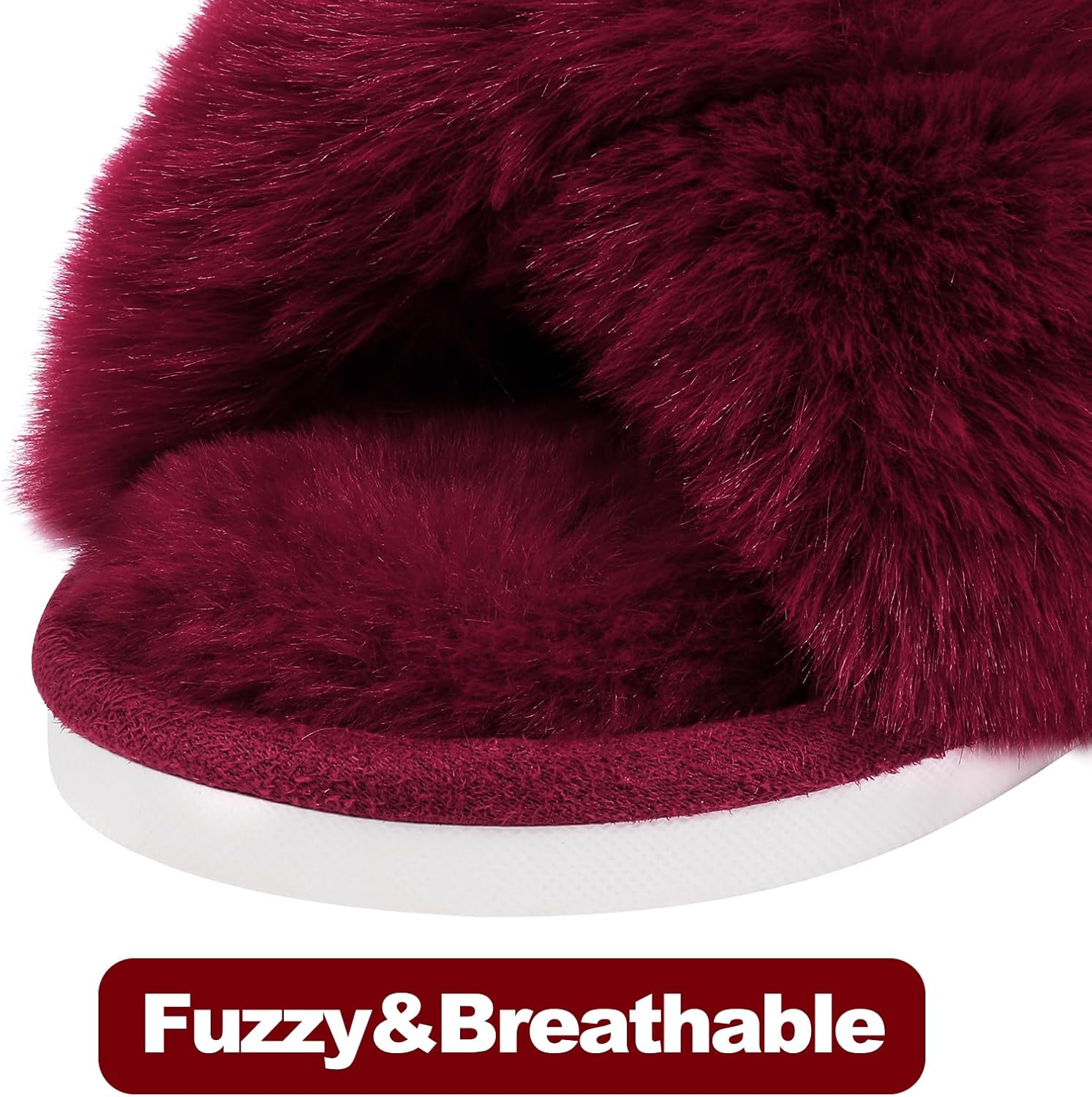 Fuzzy Slippers met Memory Foam - CloudStep