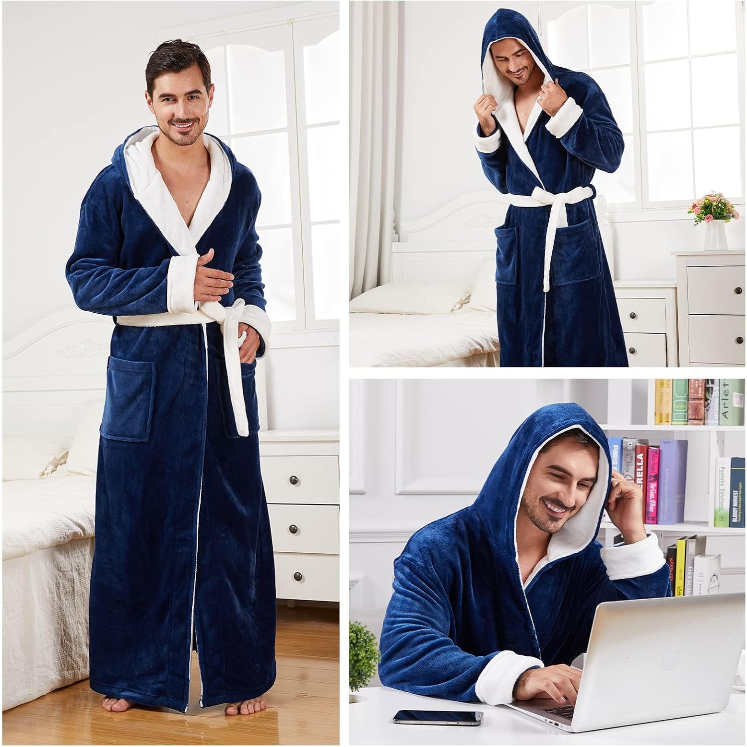 Comfortabele Flanellen Heren Badjas - James