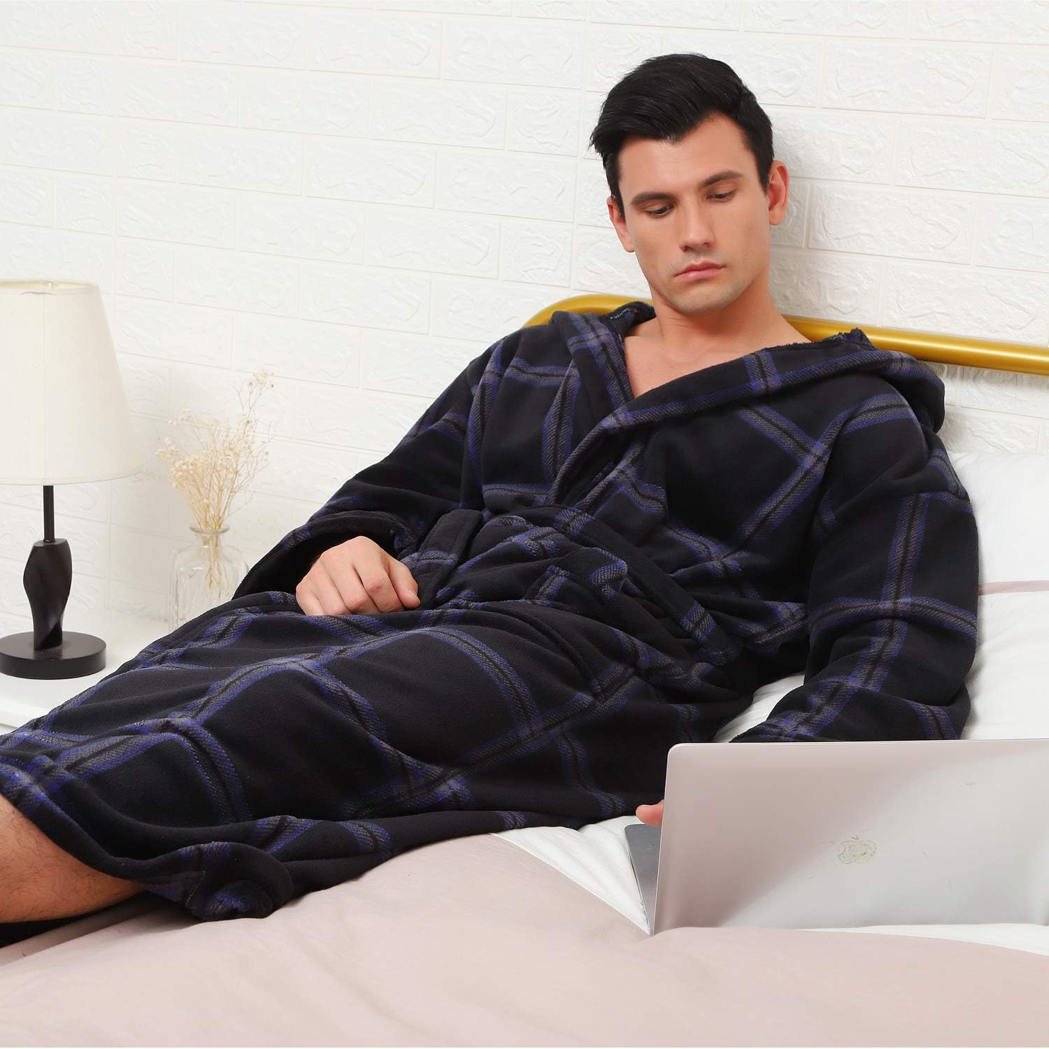 Luxe Heren Badjas met Capuchon - Lars