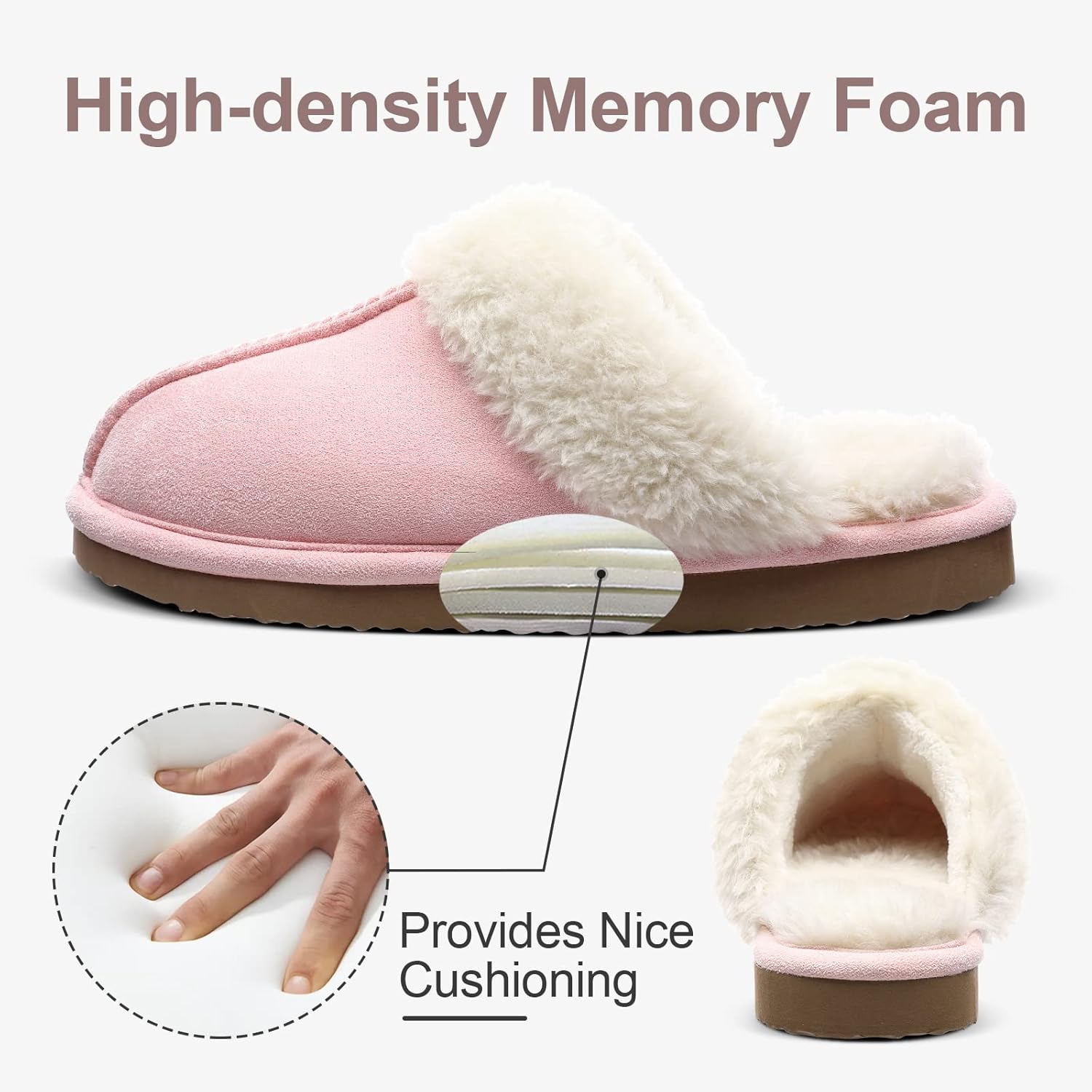 Fuzzy Memory Foam Pantoffels - SoftStep