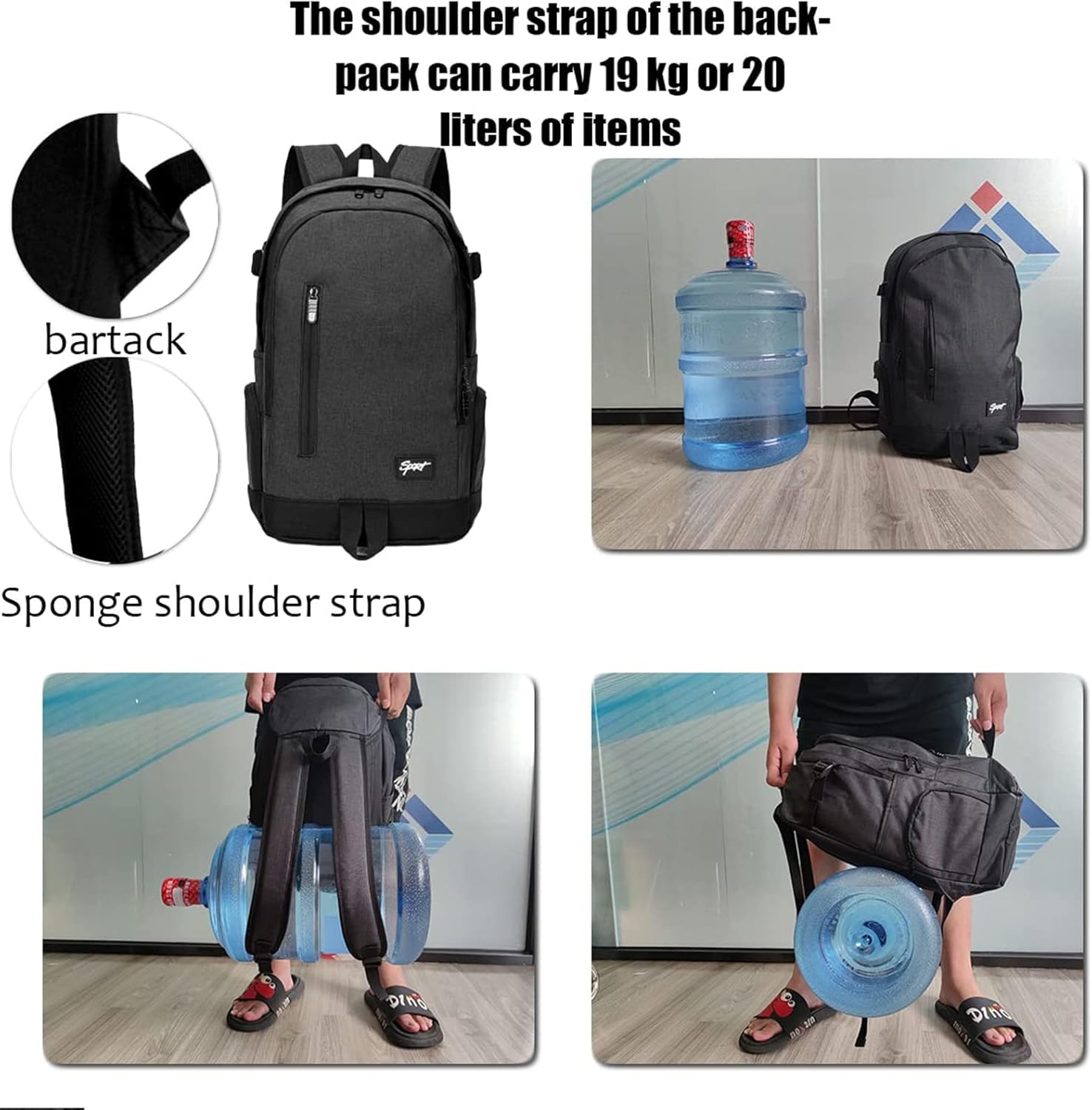 Slanke 15,6" Reis- en Werklaptoprugzak met Organiser Zakjes