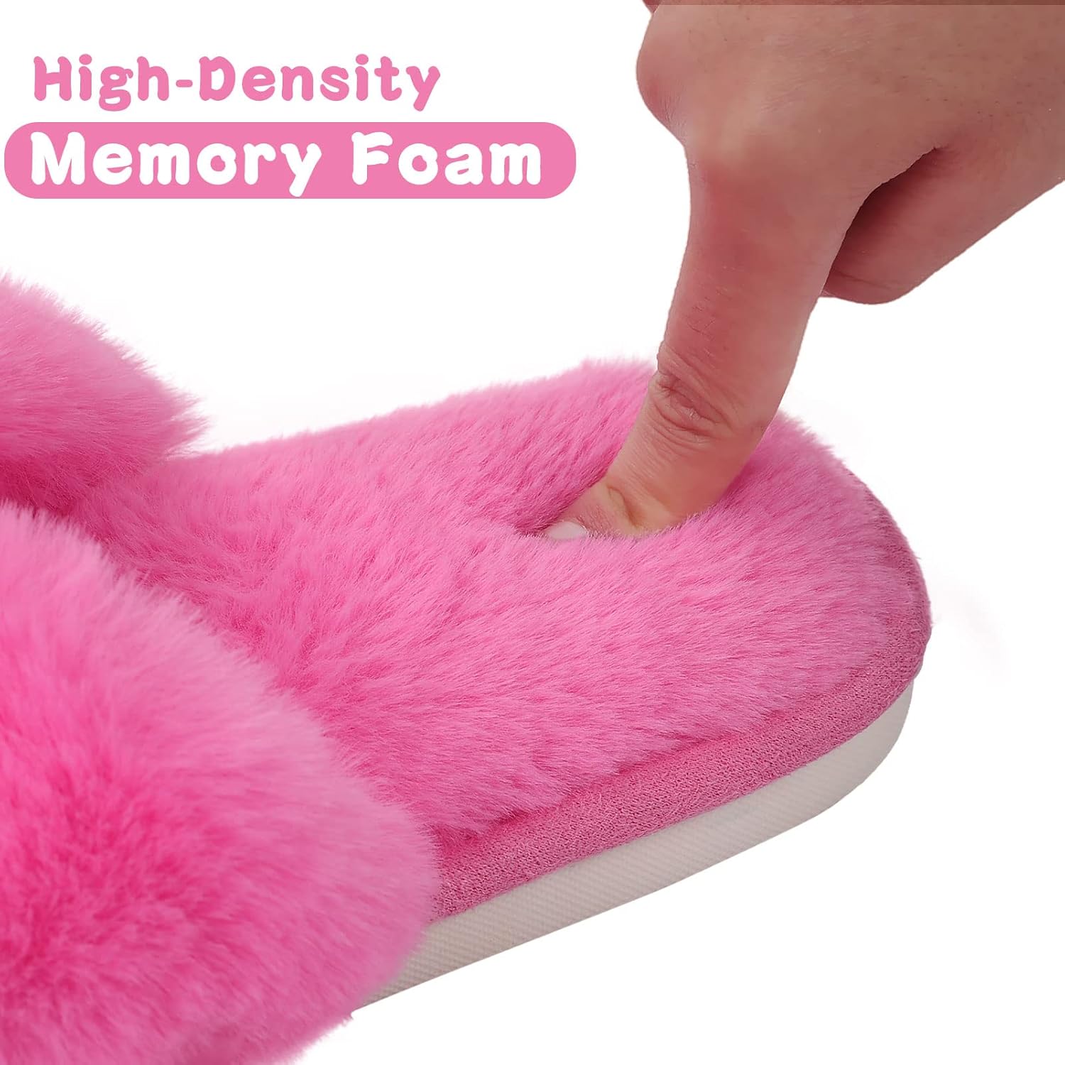 Fuzzy Slippers met Memory Foam - CloudStep