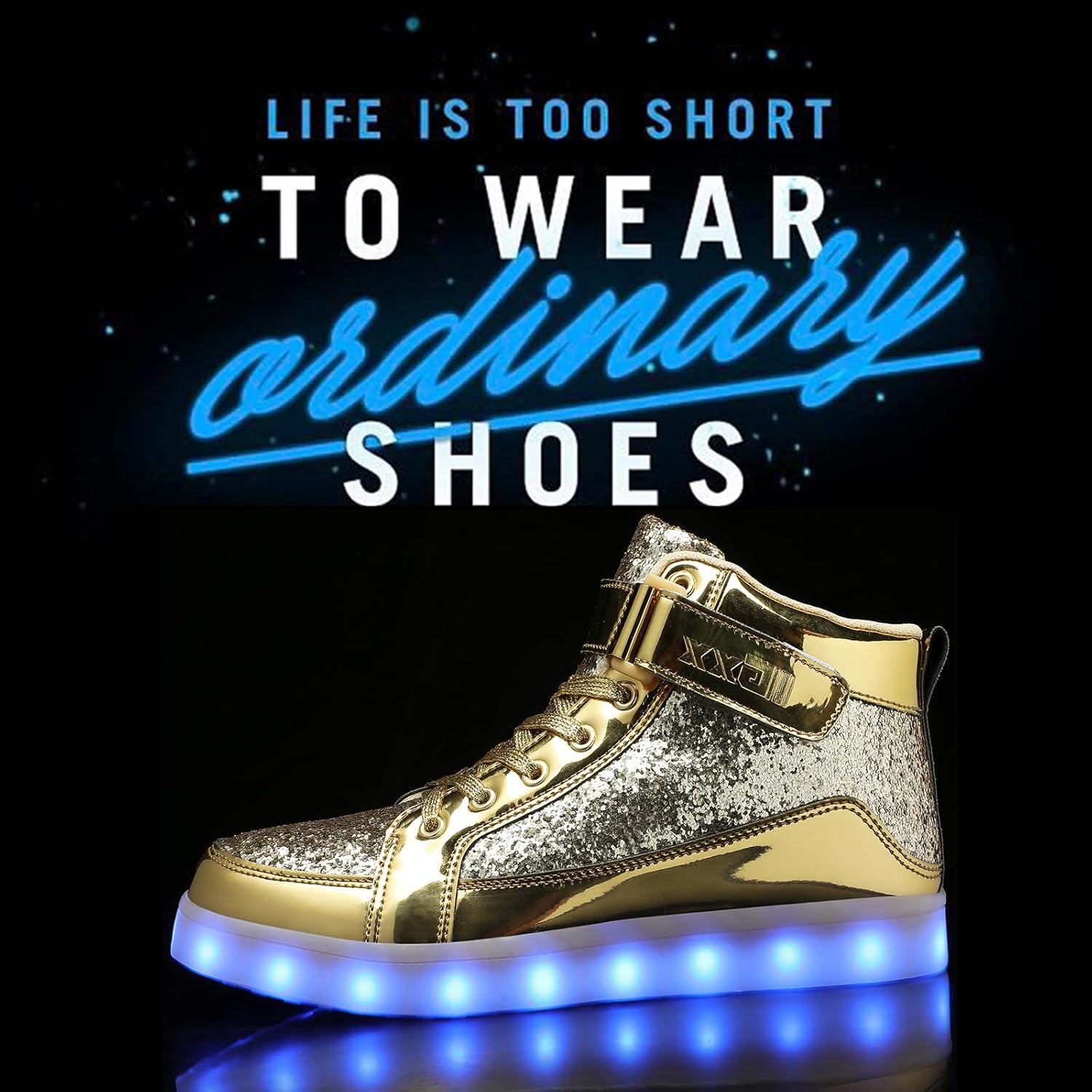 Trendy LED Sneakers met Oplaadbare Verlichting - LumaBoost
